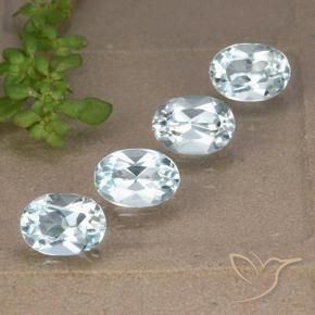 4.02 ct natürliche Himmerlblau Topas-Edelsteine, Oval, VVS-VS