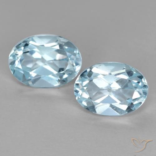 2.18 ct natürliche Himmerlblau Topas-Edelsteine, Oval Schliff, VVS-VS