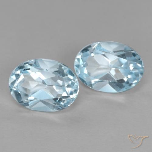 2.18 ct natürliche Himmerlblau Topas-Edelsteine, Oval Schliff, VVS-VS