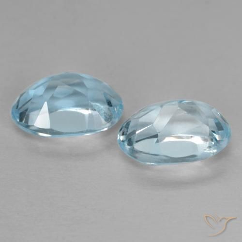 2.18 ct natürliche Himmerlblau Topas-Edelsteine, Oval Schliff, VVS-VS