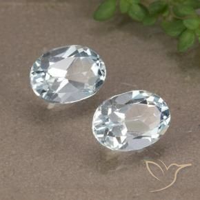 2.03 ct natürliche Himmerlblau Topas-Edelsteine, Oval, VVS-VS
