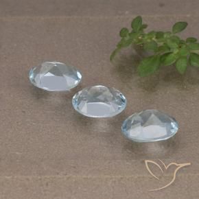 2.54 ct natürliche Himmerlblau Topas-Edelsteine, Oval, VS