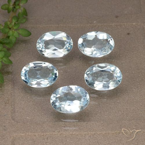 4.56ctw Natürlicher Himmerlblau Topas, Oval, VVS-VS
