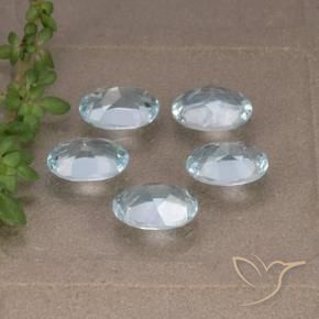 4.56 ct natürliche Himmerlblau Topas-Edelsteine, Oval, VVS-VS
