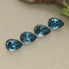 3,07 ct natürliche blauer Topas-Edelsteine, Birnenform, VVS-VS