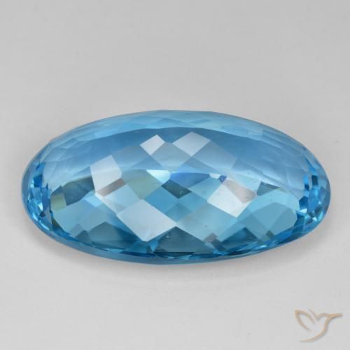9,17 ctw natürlicher Swiss Blue Topas, Oval, VVS-VS