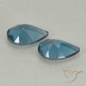 1.47 ct natürliche London Blau Topas-Edelsteine, Birnenform, VVS-VS