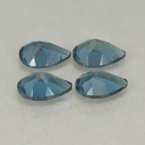 3,00 ct natürliche London Blue Topas-Edelsteine, Birnenform, VVS-VS