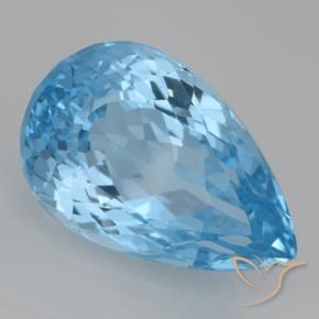 9,17 ctw natürlicher Swiss Blue Topas, Birnenform, VVS