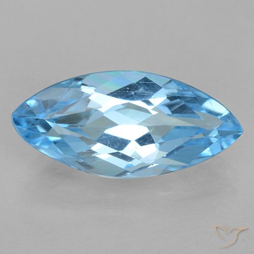 3.63ct Natürlicher Swiss Blue Topas, Marquise, VVS