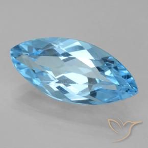 9,17 ctw natürlicher Swiss Blue Topas, Marquise, VVS