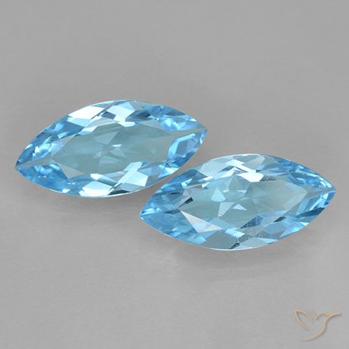6.69ctw Natürlicher Swiss Blue Topas, Marquise, VVS-VS