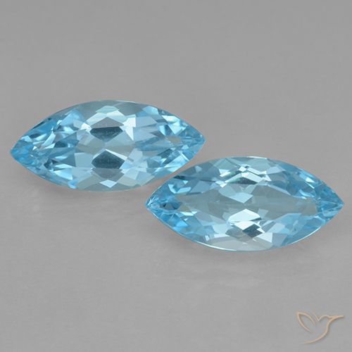 7.17ctw Natürlicher Swiss Blue Topas, Marquise, VVS-VS