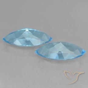 7.17 ct natürliche Swiss Blue Topas-Edelsteine, Marquise, VVS-VS