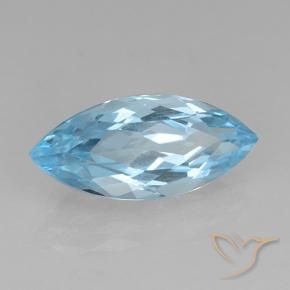 9,17 ctw natürlicher Himmerlblau Topas, Marquise, VVS