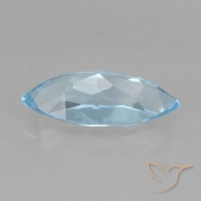 9,17 ctw natürlicher Himmerlblau Topas, Marquise, VVS