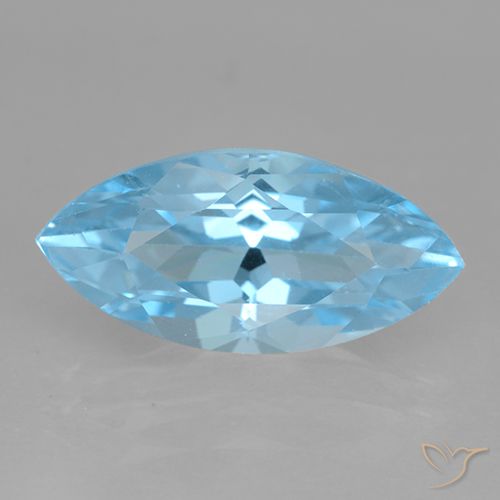 4.17ct Natürlicher Swiss Blue Topas, Marquise, VS