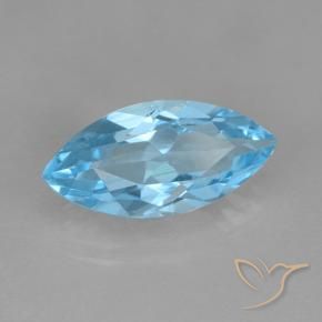 9,17 ctw natürlicher Himmerlblau Topas, Marquise, VVS-VS