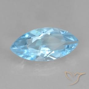 9,17 ctw natürlicher Himmerlblau Topas, Marquise, VVS-VS