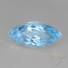 9,17 ctw natürlicher Himmerlblau Topas, Marquise, VVS