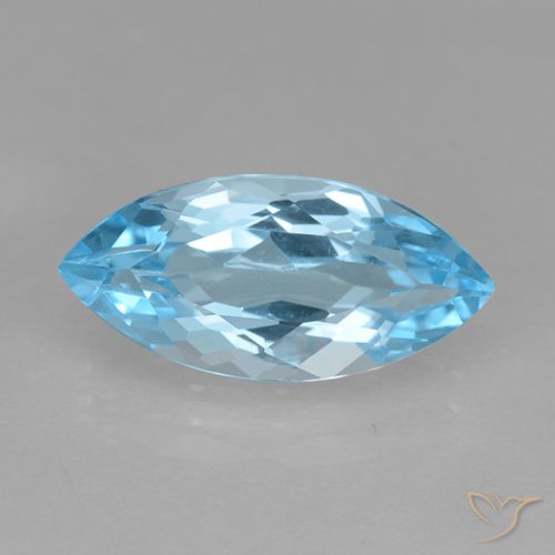 3.82ct Natürlicher Himmerlblau Topas, Marquise, VVS-VS
