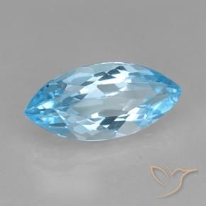 9,17 ctw natürlicher Himmerlblau Topas, Marquise, VVS-VS