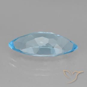 9,17 ctw natürlicher Himmerlblau Topas, Marquise, VVS-VS