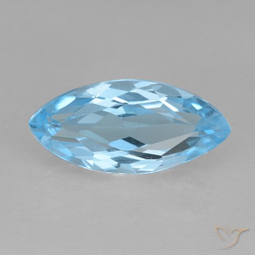 3.54ct Natürlicher Swiss Blue Topas, Marquise, VVS-VS