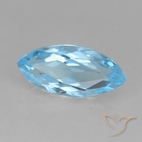 9,17 ctw natürlicher Swiss Blue Topas, Marquise, VVS-VS