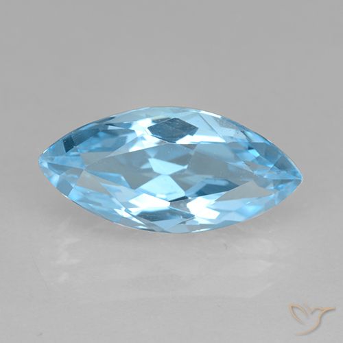 4.01ct Natürlicher Himmerlblau Topas, Marquise, VVS-VS
