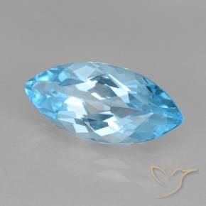 9,17 ctw natürlicher Himmerlblau Topas, Marquise, VVS-VS