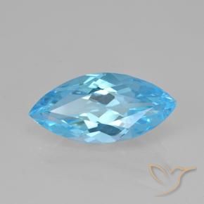 9,17 ctw natürlicher Swiss Blue Topas, Marquise, VVS