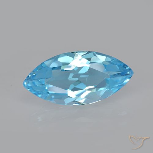 3.75ct Natürlicher Swiss Blue Topas, Marquise, VVS