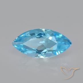 9,17 ctw natürlicher Swiss Blue Topas, Marquise, VVS