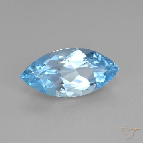 9,17 ctw natürlicher Himmerlblau Topas, Marquise, VVS-VS