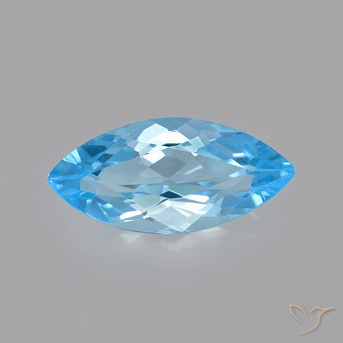 3.40ct Natürlicher Swiss Blue Topas, Marquise, VVS-VS