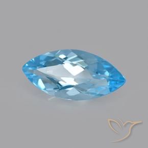 9,17 ctw natürlicher Swiss Blue Topas, Marquise, VVS-VS