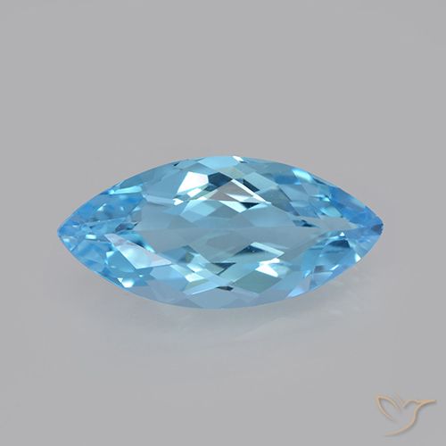 3.67ct Natürlicher Swiss Blue Topas, Marquise, VVS