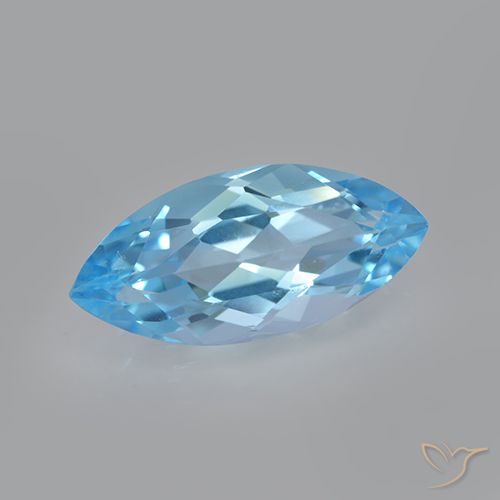 3.68ct Natürlicher Swiss Blue Topas, Marquise, VVS-VS