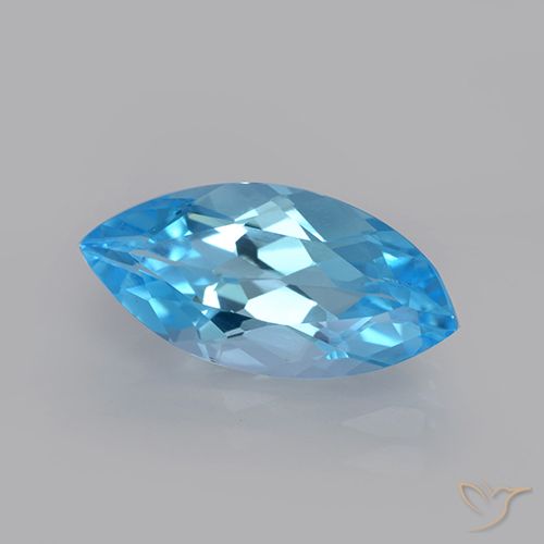 3.70ct Natürlicher Swiss Blue Topas, Marquise, VVS
