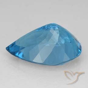 9,17 ctw natürlicher Swiss Blue Topas, Birnenform, VVS