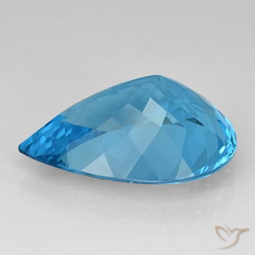 9,17 ctw natürlicher Swiss Blue Topas, Birnenform, IF