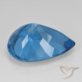 9,17 ctw natürlicher Swiss Blue Topas, Birnenform, VVS