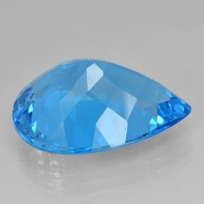 22,54 ctw natürlicher blauer Topas, Birnenform, VVS