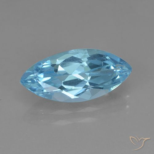 3.46ct Natürlicher Himmerlblau Topas, Marquise, VVS-VS