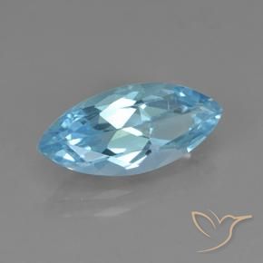 9,17 ctw natürlicher Himmerlblau Topas, Marquise, VVS-VS
