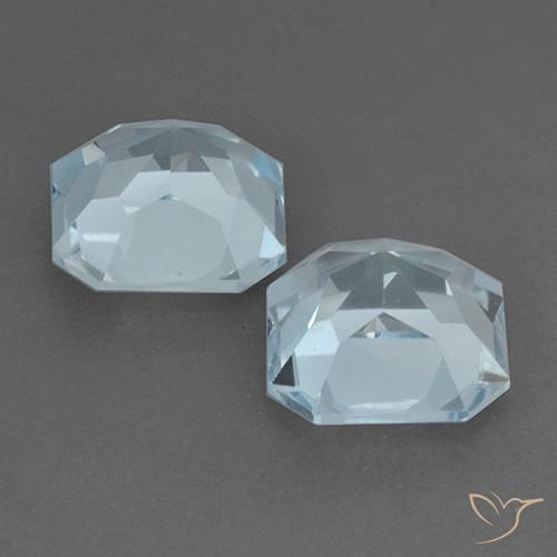 11.30 ct natürliche Himmerlblau Topas-Edelsteine, Oktagonschliff, VVS-VS