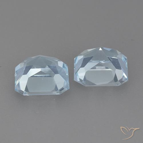 5.97 ct natürliche Himmerlblau Topas-Edelsteine, Oktagonschliff, VVS