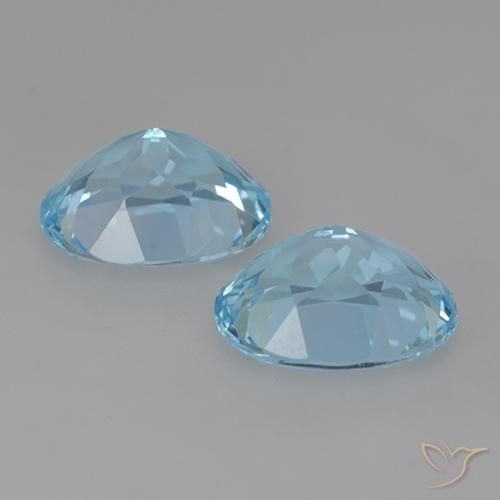 6.70 ct natürliche Himmerlblau Topas-Edelsteine, Oval, VVS