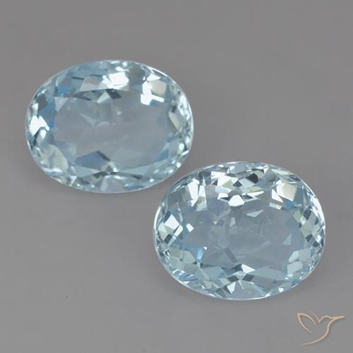 7.34ctw Natürlicher Himmerlblau Topas, Oval, VVS-VS